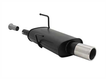Novus Sportauspuff für Peugeot 206 1x90mm