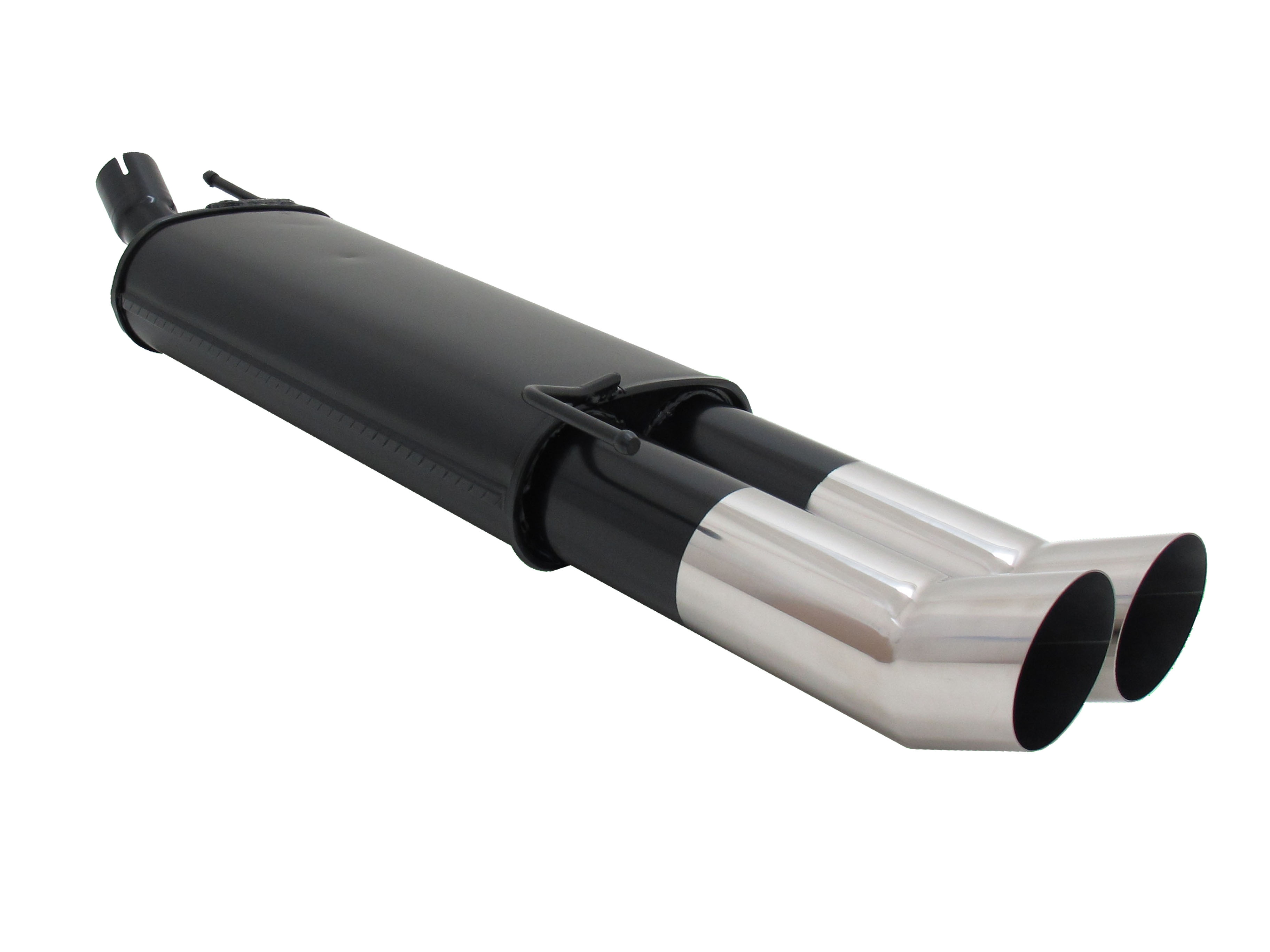 Novus Sportauspuff Endschalld/ämpfer Gruppe N A2532ED90 mit Endrohr 2 x 90mm DTM
