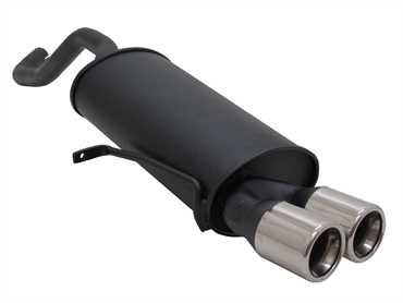 Novus Sportauspuff für Renault Clio 3 2x76mm