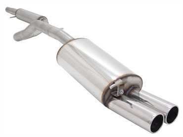 Novus Sportauspuff Anlage für Audi A3 / Seat Leon / VW Golf 4 / VW New Beetle 2x90mm