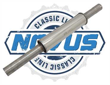 NOVUS Classic-Line Edelstahl Vorschalldämpfer für VW Golf 2 1.8 16V GTI
