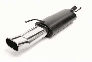 Novus Edelstahl Sportauspuff für VW Golf 3 / VW Golf 4 Cabrio 135x75mm DTM